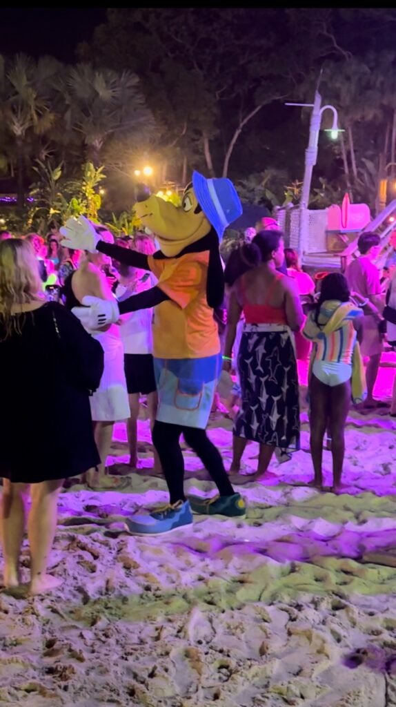 Characters at H2O Glow Nights at Disney's Typhoon Lagoon